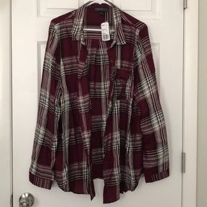 Plaid button down